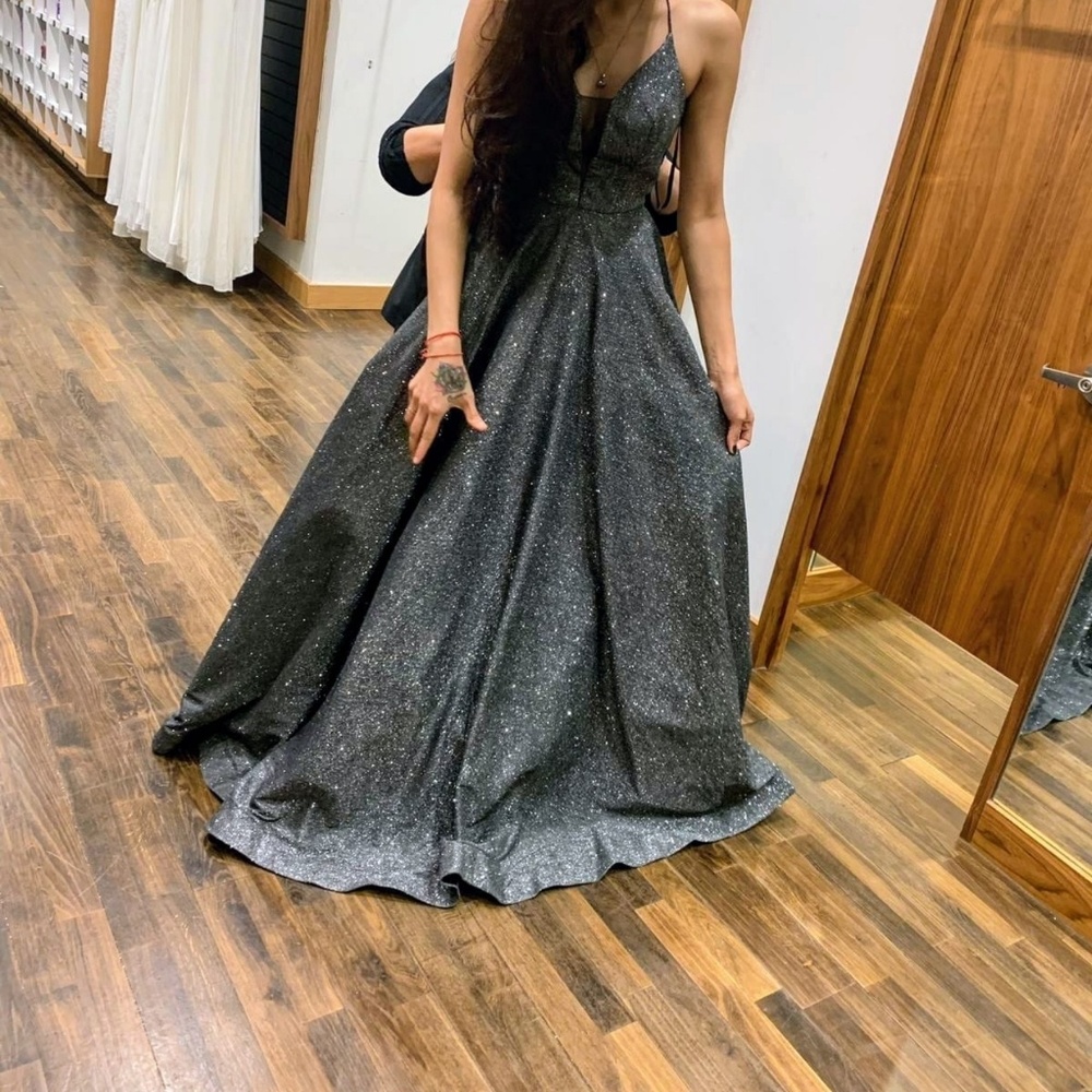 Black Glittery Gown
